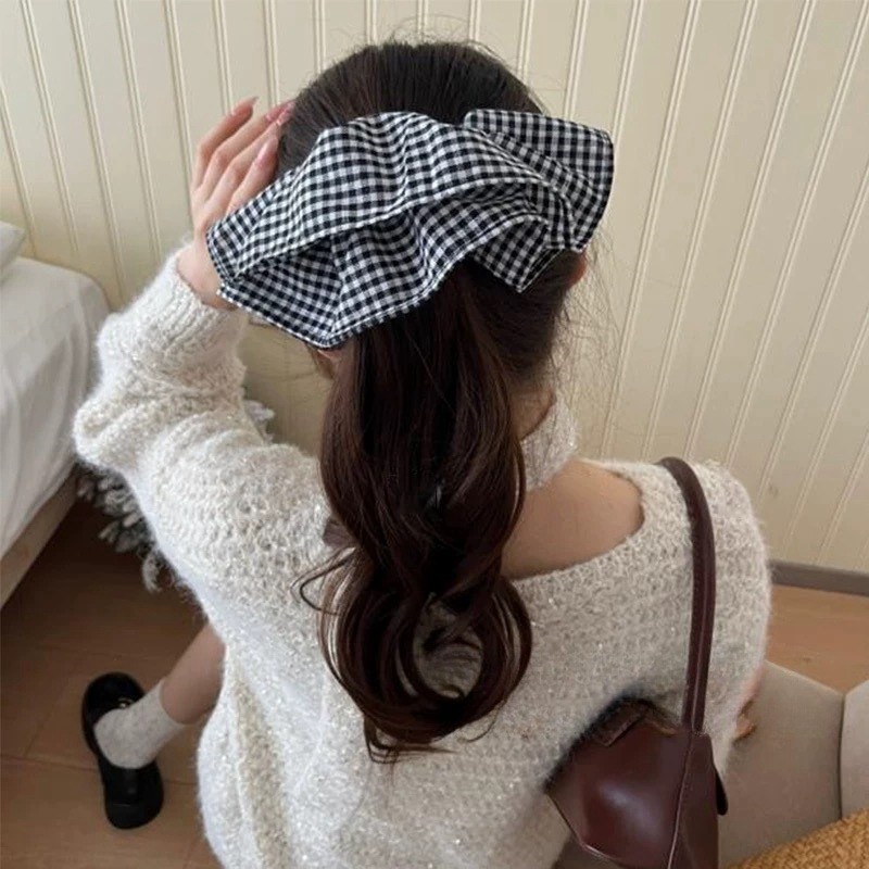 Extra Large Plaid Hair Ties El - Silk Tie Striped recension och pris
