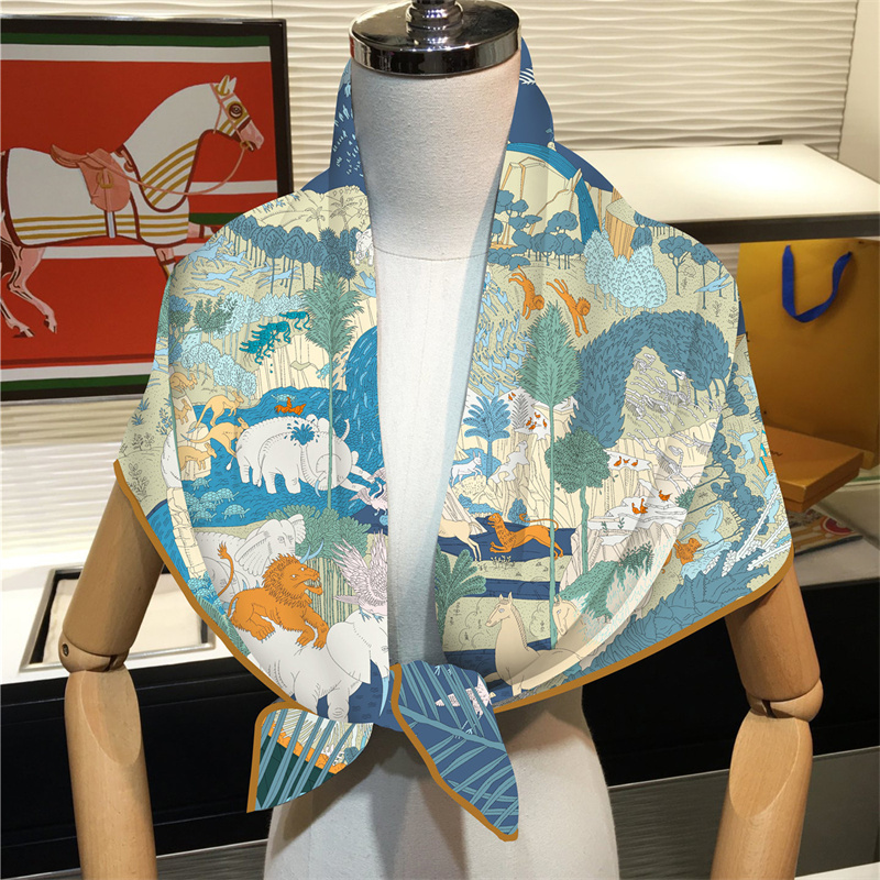 Silk Scarf Women Rainforest An - Face Scarf Mask recension och pris