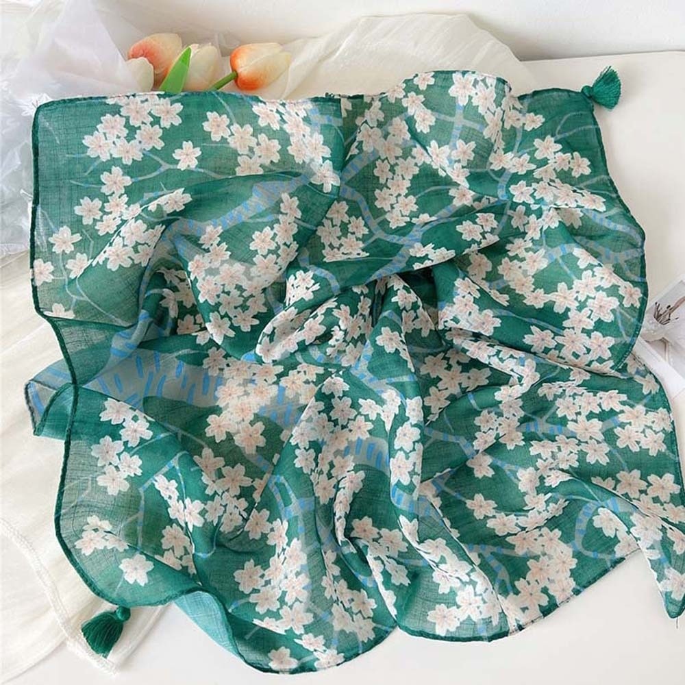 Neck Wrap Cotton-Linen Square  - Bandana Cotton recension och pris