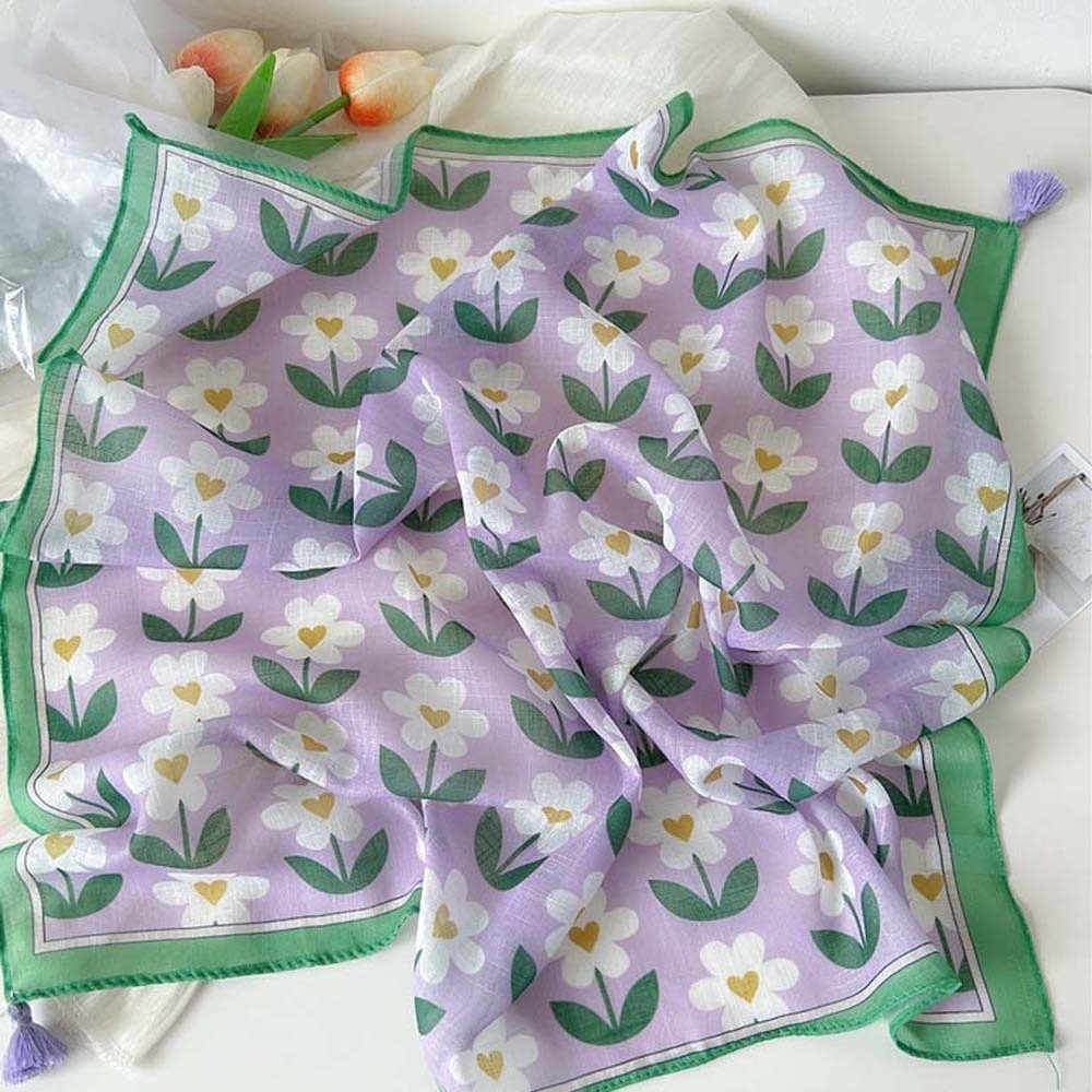 Neck Wrap Cotton-Linen Square  - Bandana Cotton recension och pris