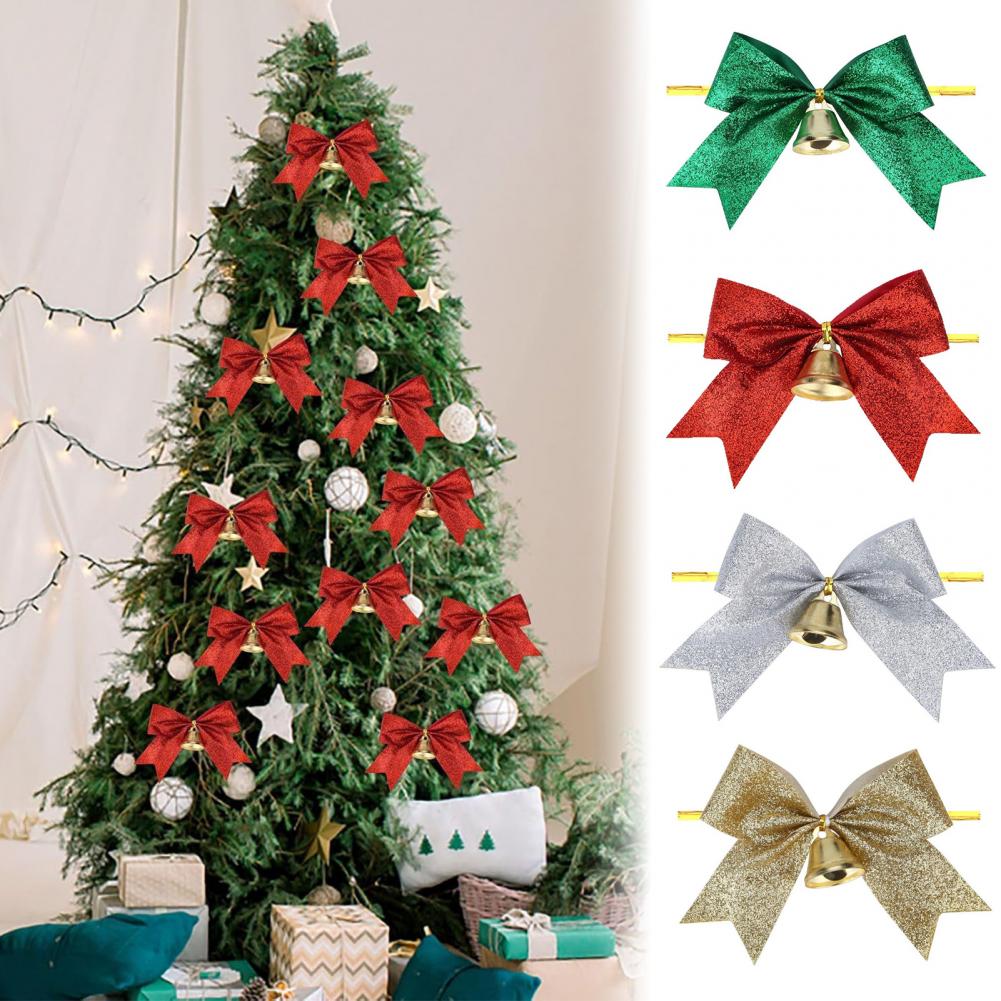 2 Pcs Christmas Bows with Bell - Bow Tie Pre Tied recension och pris