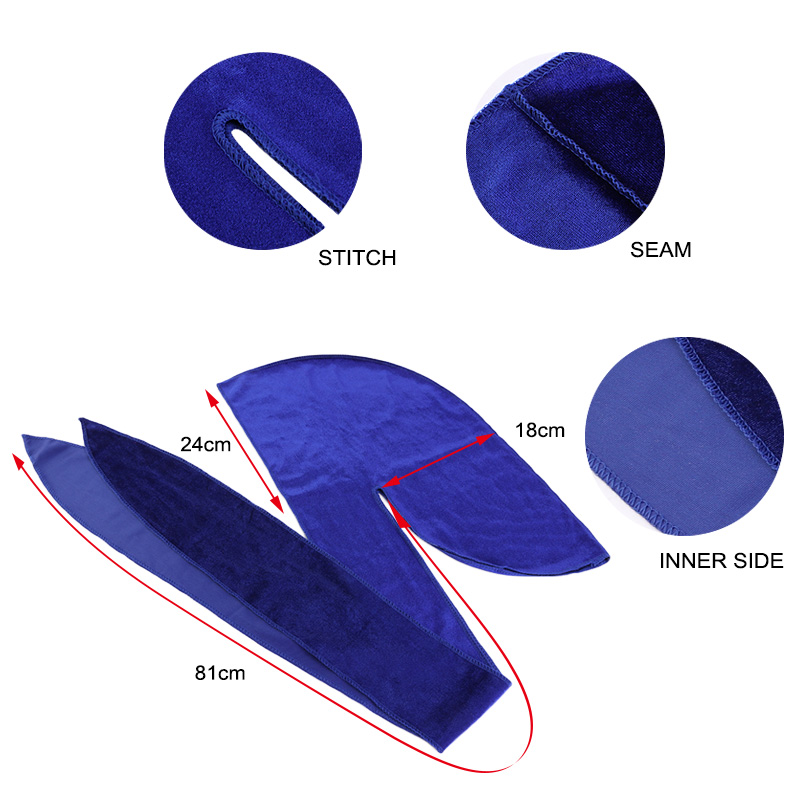 Unisex Men Women Velvet Durags - Bandana Doo Rag recension och pris