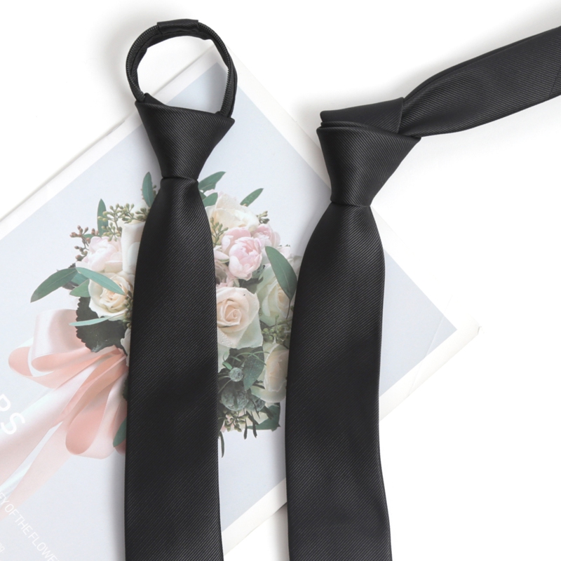 Black Colors Zipper Tie Handma - Skinny Tie Men recension och pris