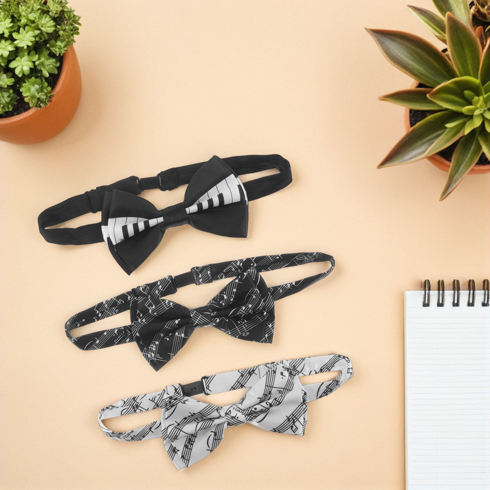 3pcs Piano Theme Bow Tie Pre-T - Bow Tie Pre Tied recension och pris