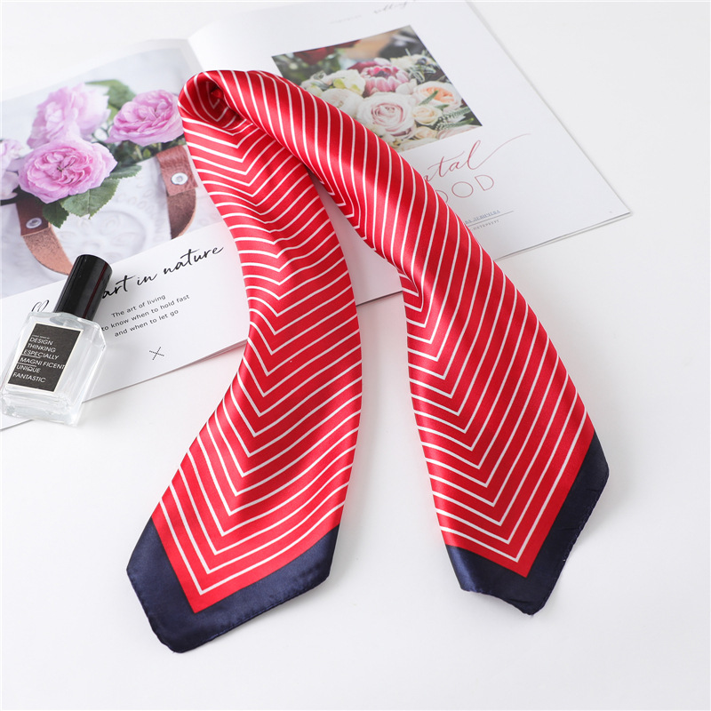 Luxury Stripe Silk Square Scar - Silk Tie Striped recension och pris