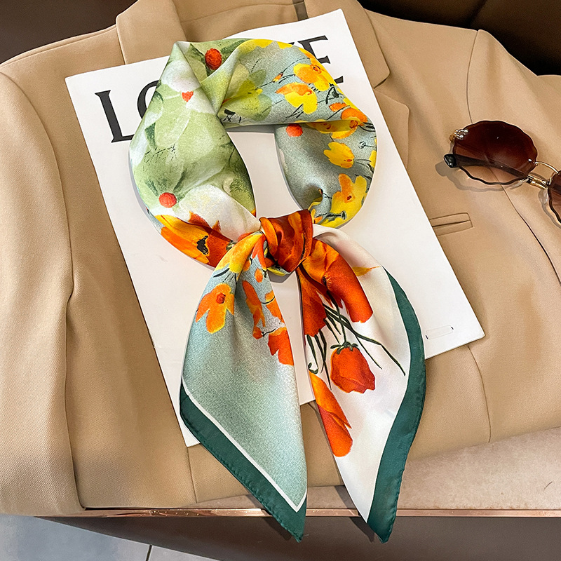 70x70cm Silk Scarf Square For  - Silk Neck Scarf recension och pris