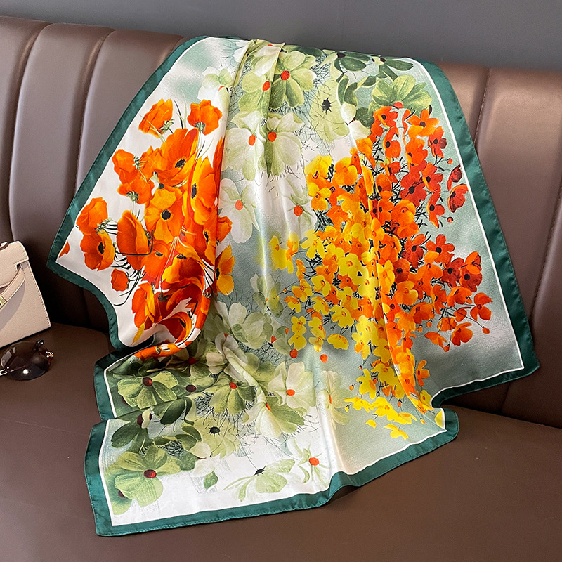 70x70cm Silk Scarf Square For  - Silk Neck Scarf recension och pris