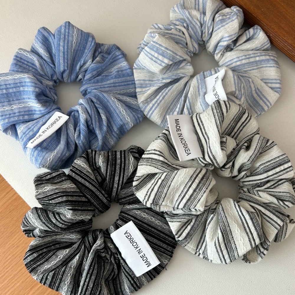 2025 Korea Fashion Stripe Hair - Silk Tie Striped recension och pris