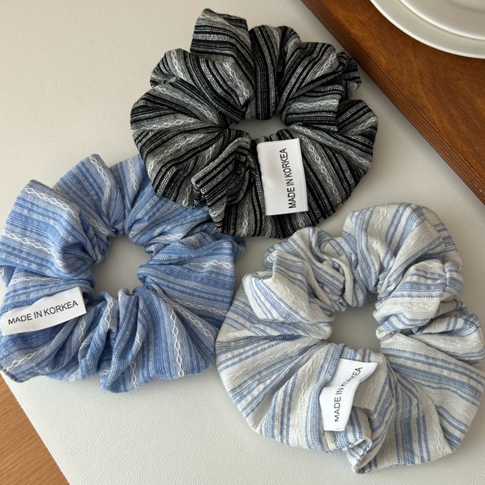 2025 Korea Fashion Stripe Hair - Silk Tie Striped recension och pris