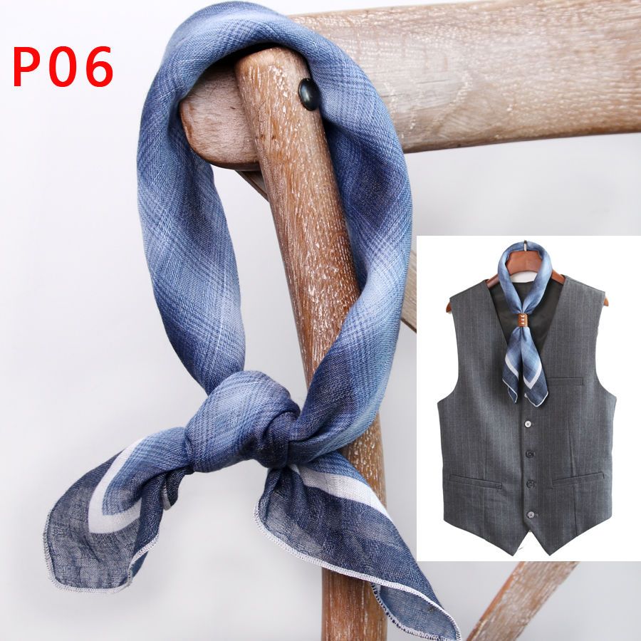 Men's Square Scarf with Button - Scarf Silk Square recension och pris