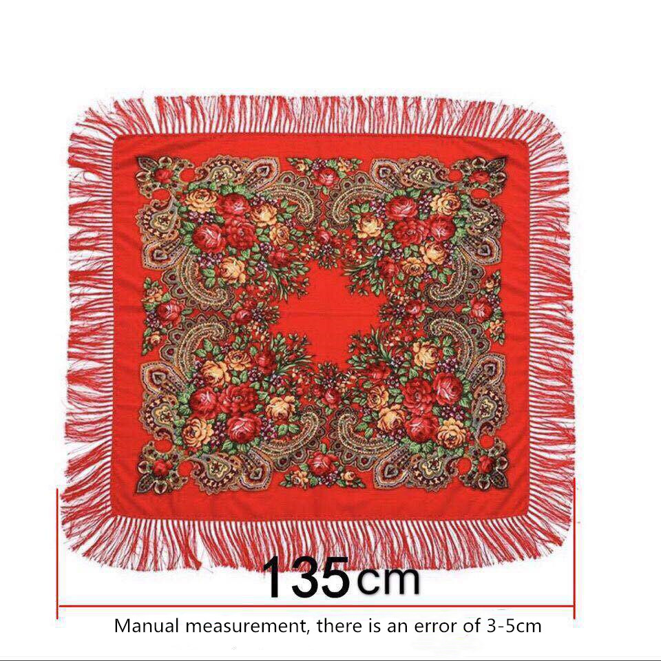 135*135cm Women Russian Style  - Bandana Cotton recension och pris