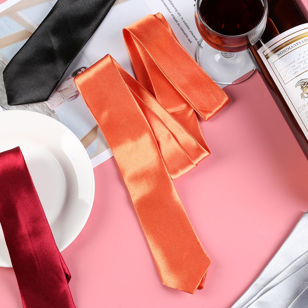 Slim Skinny Solid Neck Necktie - Skinny Tie Men recension och pris