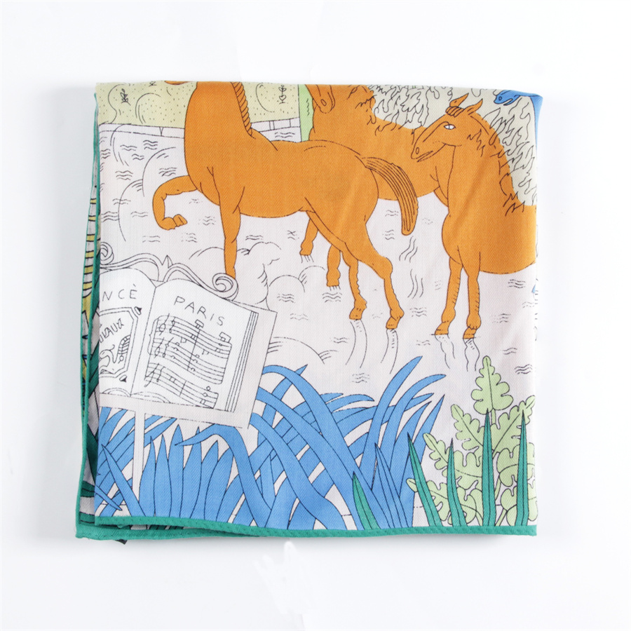 POBING Silk Cashmere Scarf Wom - Silk Neck Scarf recension och pris